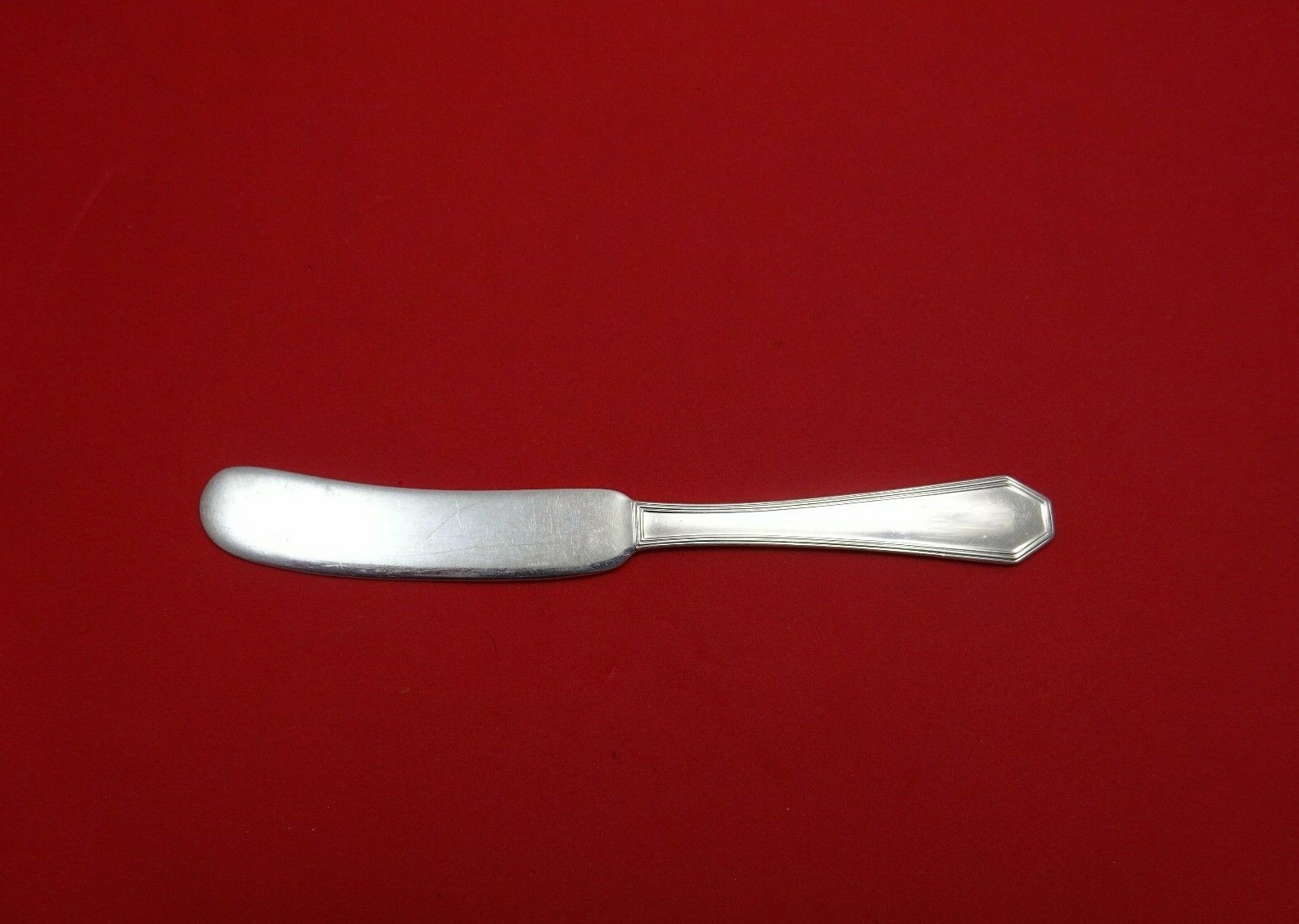 Queen Anne Plain by Dominick and Haff Sterling Silver Butter Spreader FH 5 7/8″