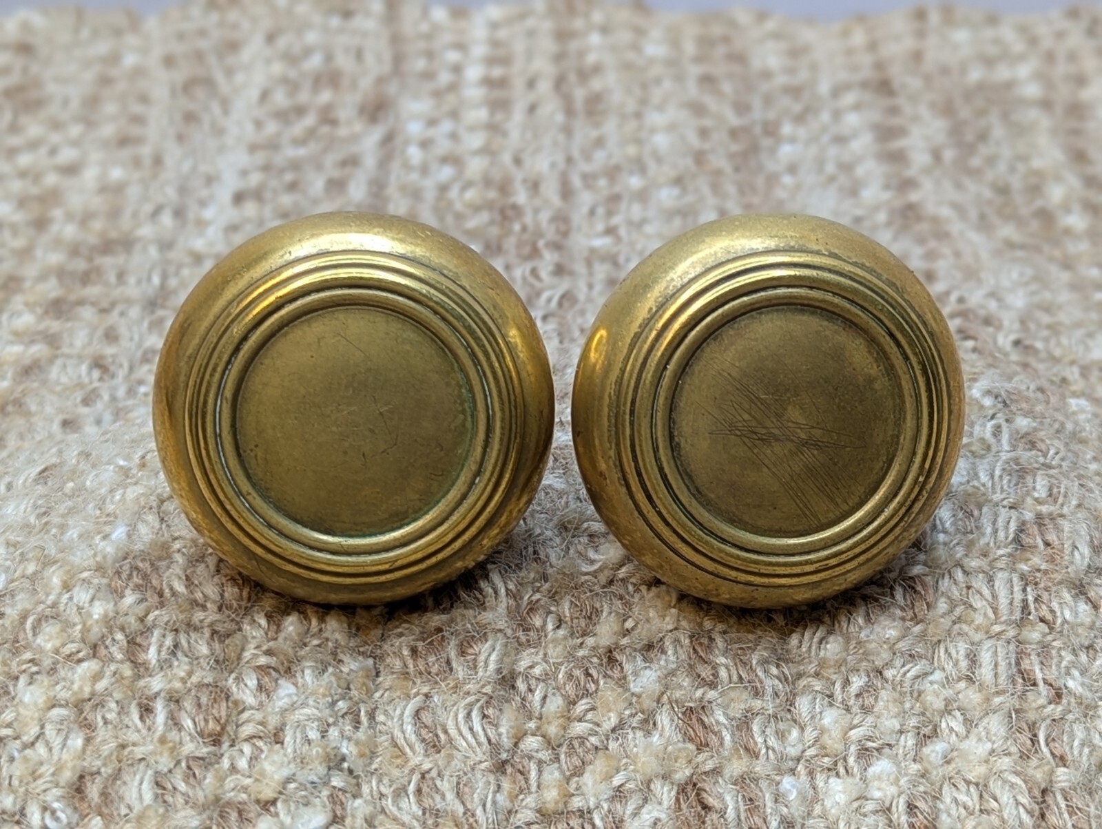 2″ Antique Brass Door Knob Set Door Hardware