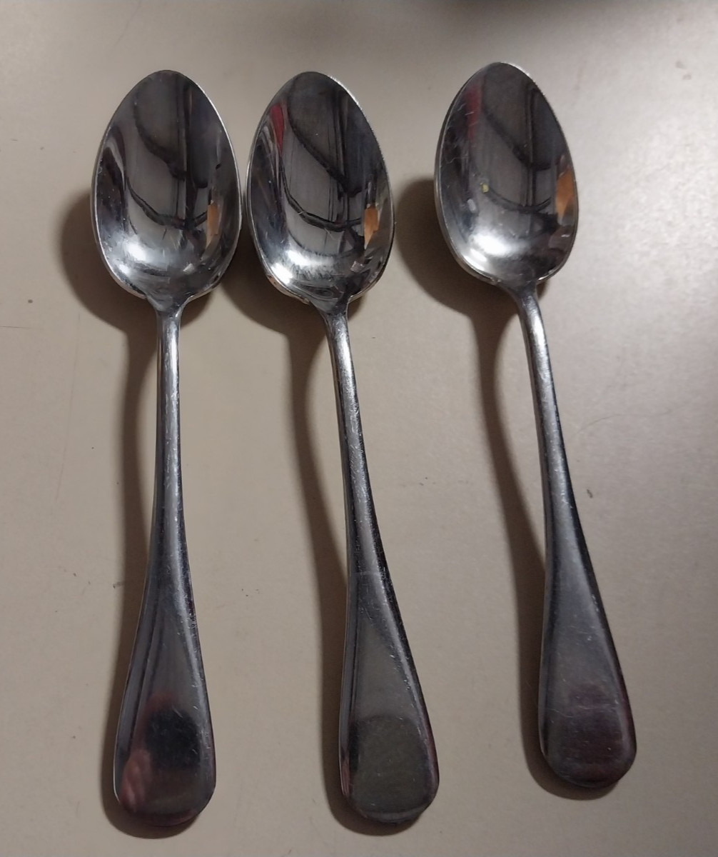 3 spoons calderoni italy stainless steel used