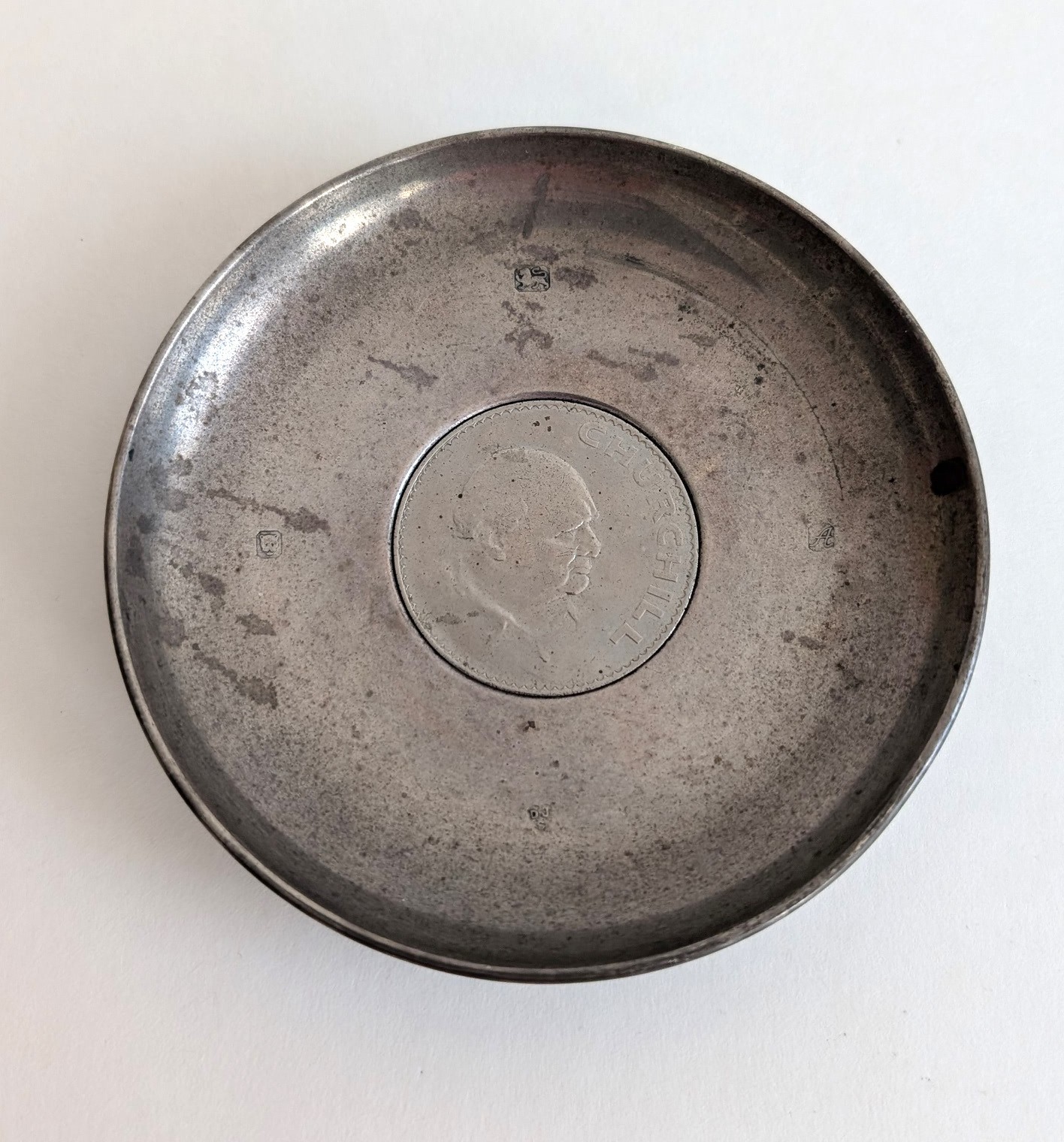 Winston Churchill English Sterling Silver lion passant dish
