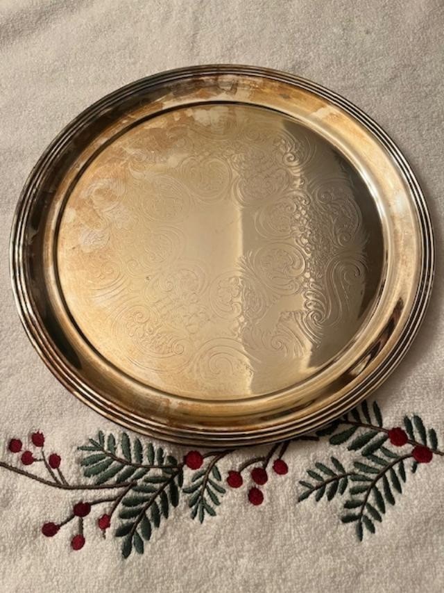 Vintage F.B. Rogers Silver Co. 1883 #2305 Silver-plate Serving Platter Tray 12”