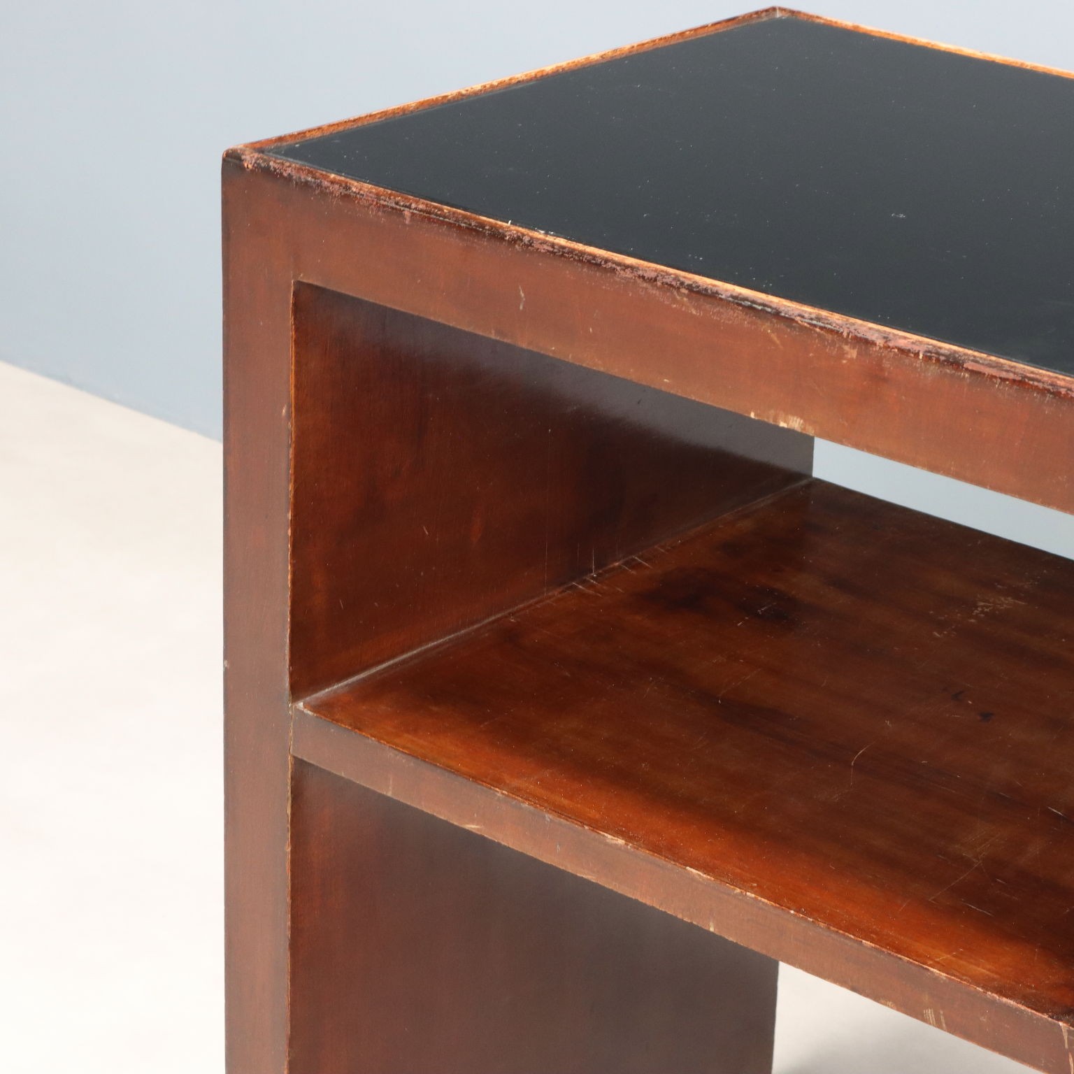 Small Double-Top Typing Table Vintage Design Italy 1940s Original