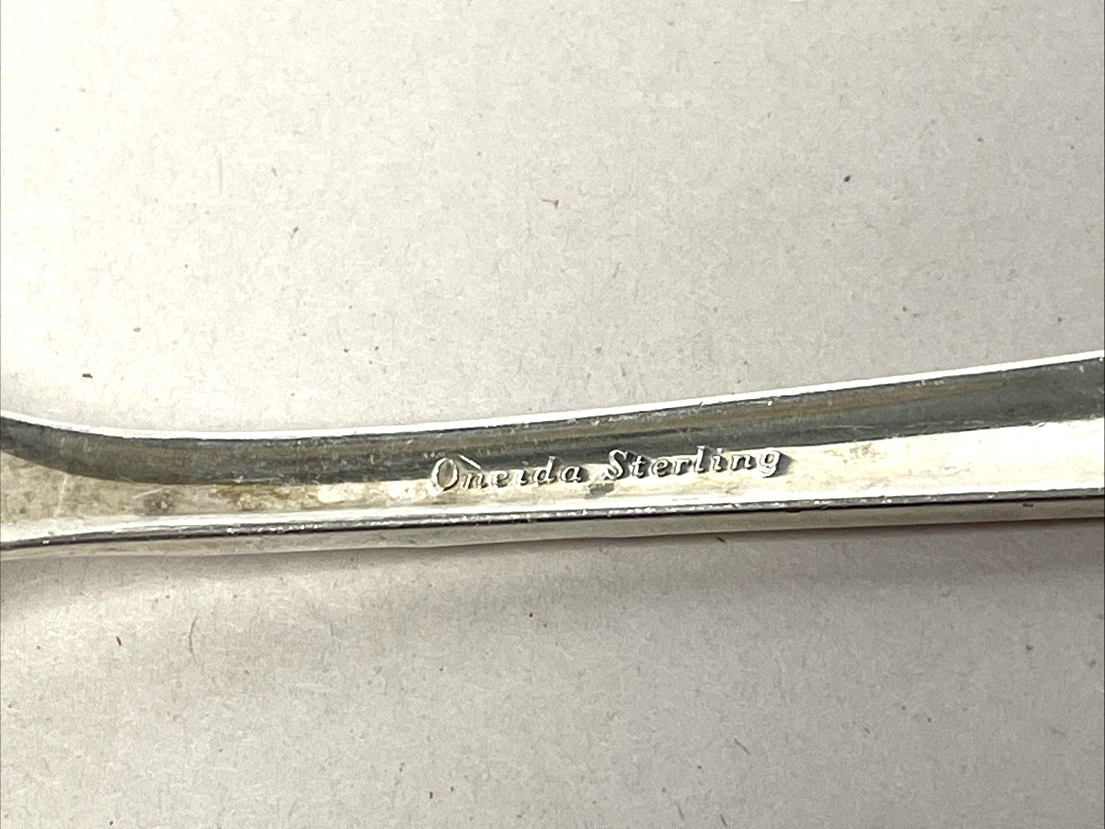 Oneida Heiress Sterling Silver Serving Spoon 8.5” 67g Vintage