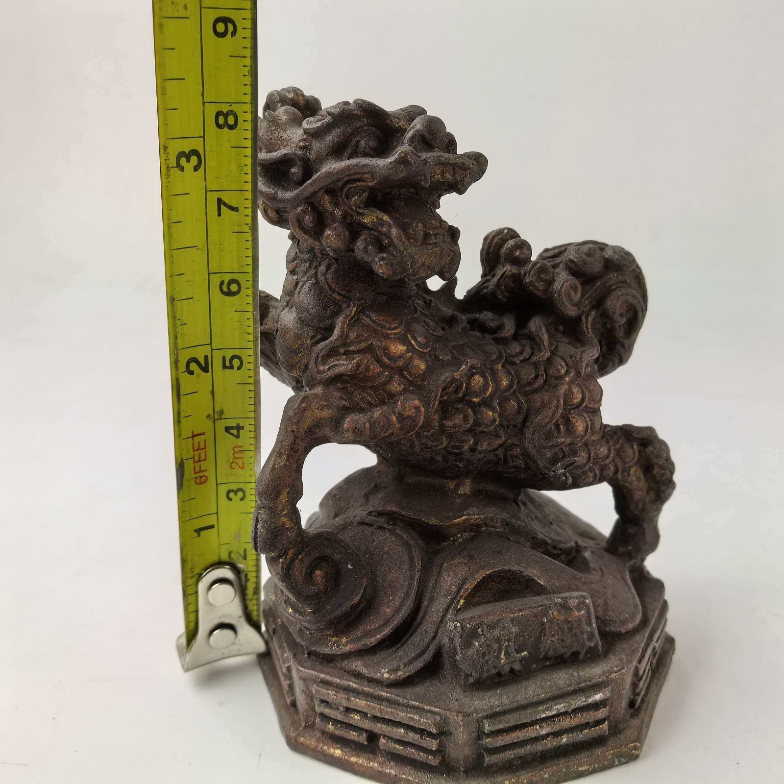China Old brass ware Come From FOLK Collection Copper kylin