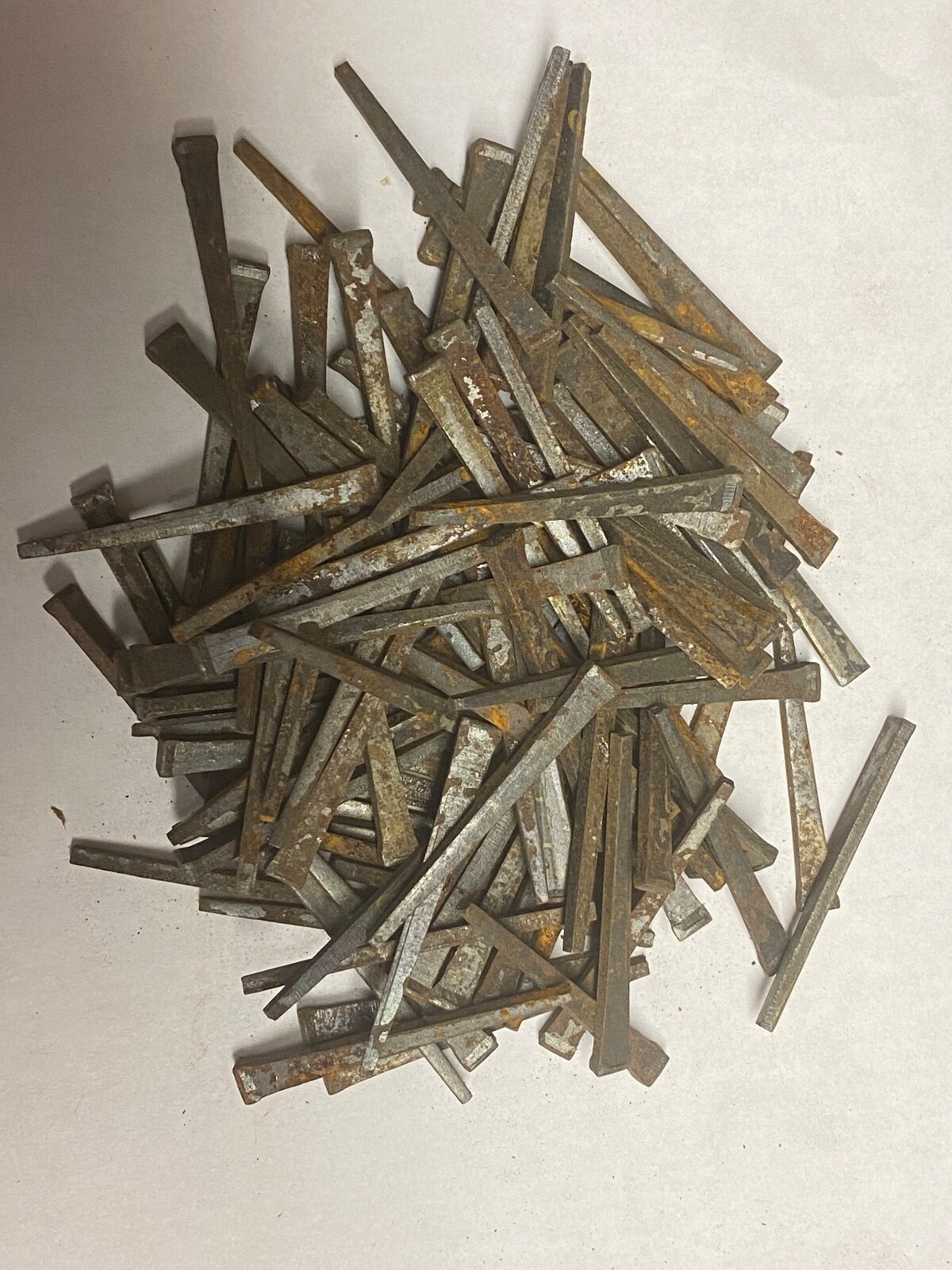 2″ 6d cut steel nails, 2 lbs. approx. 240 nails, vintage antique, new old stock