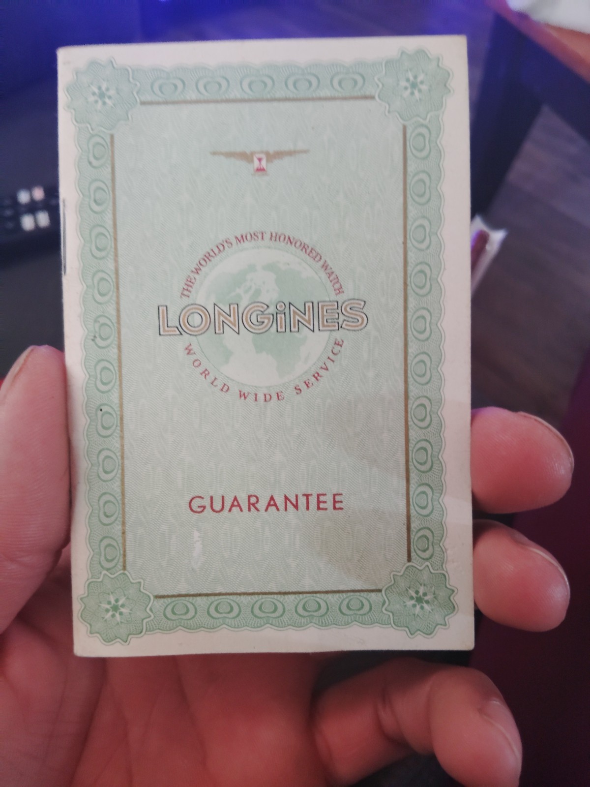 Longines Watch Manuel Book