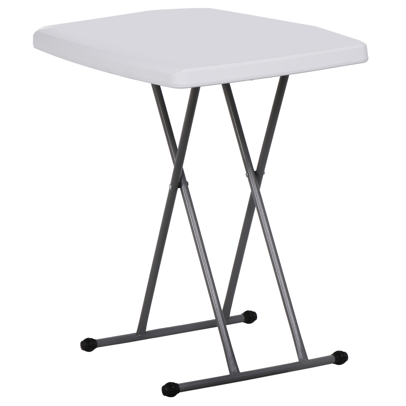 Adjustable 30″ Folding Table Laptop Metal Frame Camping Table Indoor Outdoor