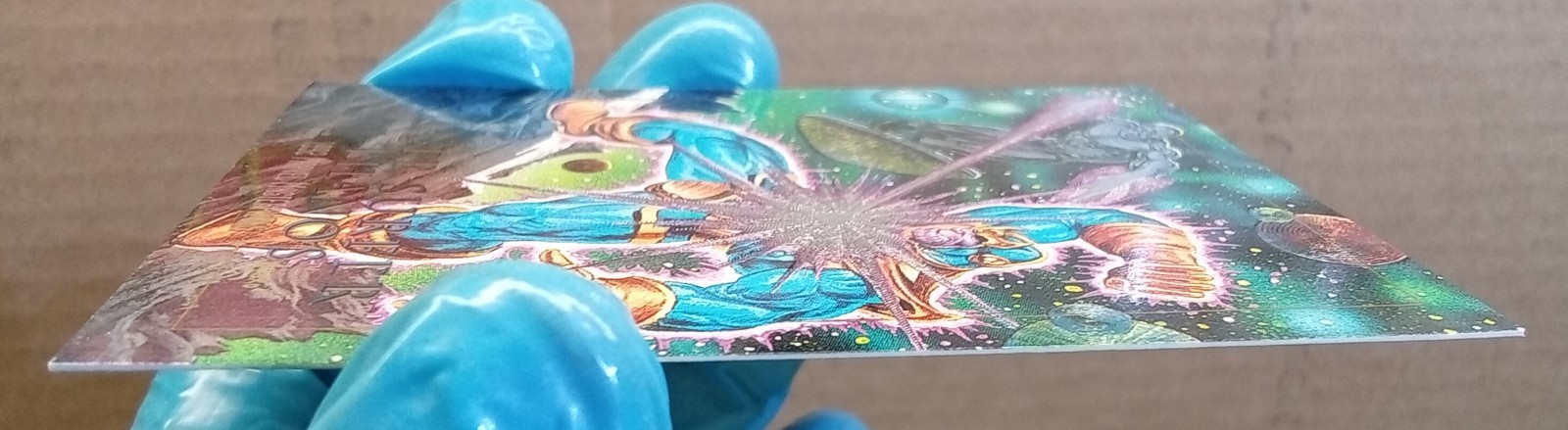 SILVER surfer VS thanos-1992 marvel Masterpieces insert-hologram-chase-vintage