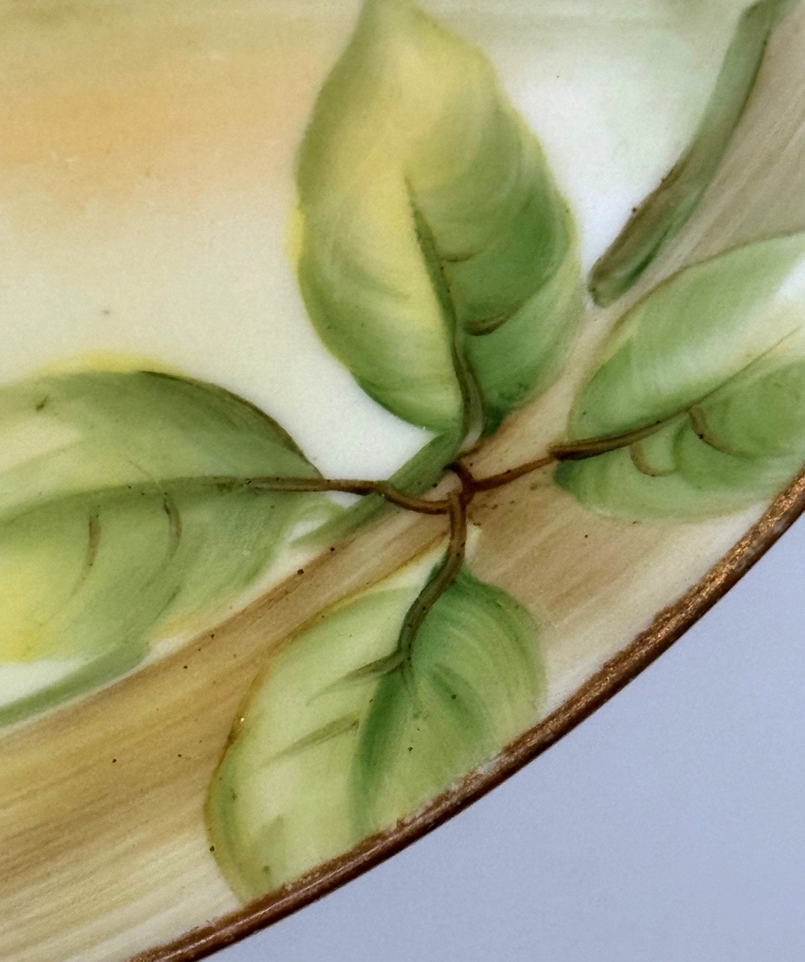 Nut, Candy Plate 1920 REALISTIC 3D PEANUTS Hand Painted Fall Color Nippon 7.5″