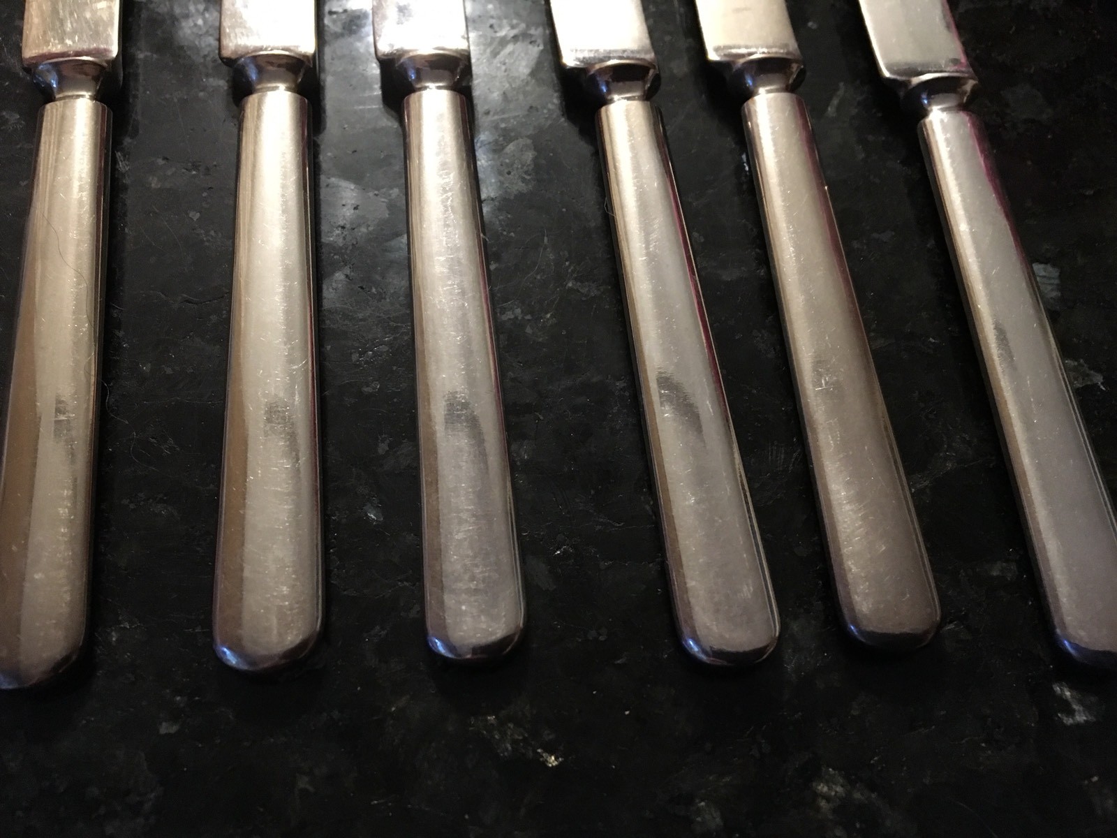 6 Community Silver ~ Triple Plus ~ 6.5″ Butter or Jelly Spreader Un-Monograms