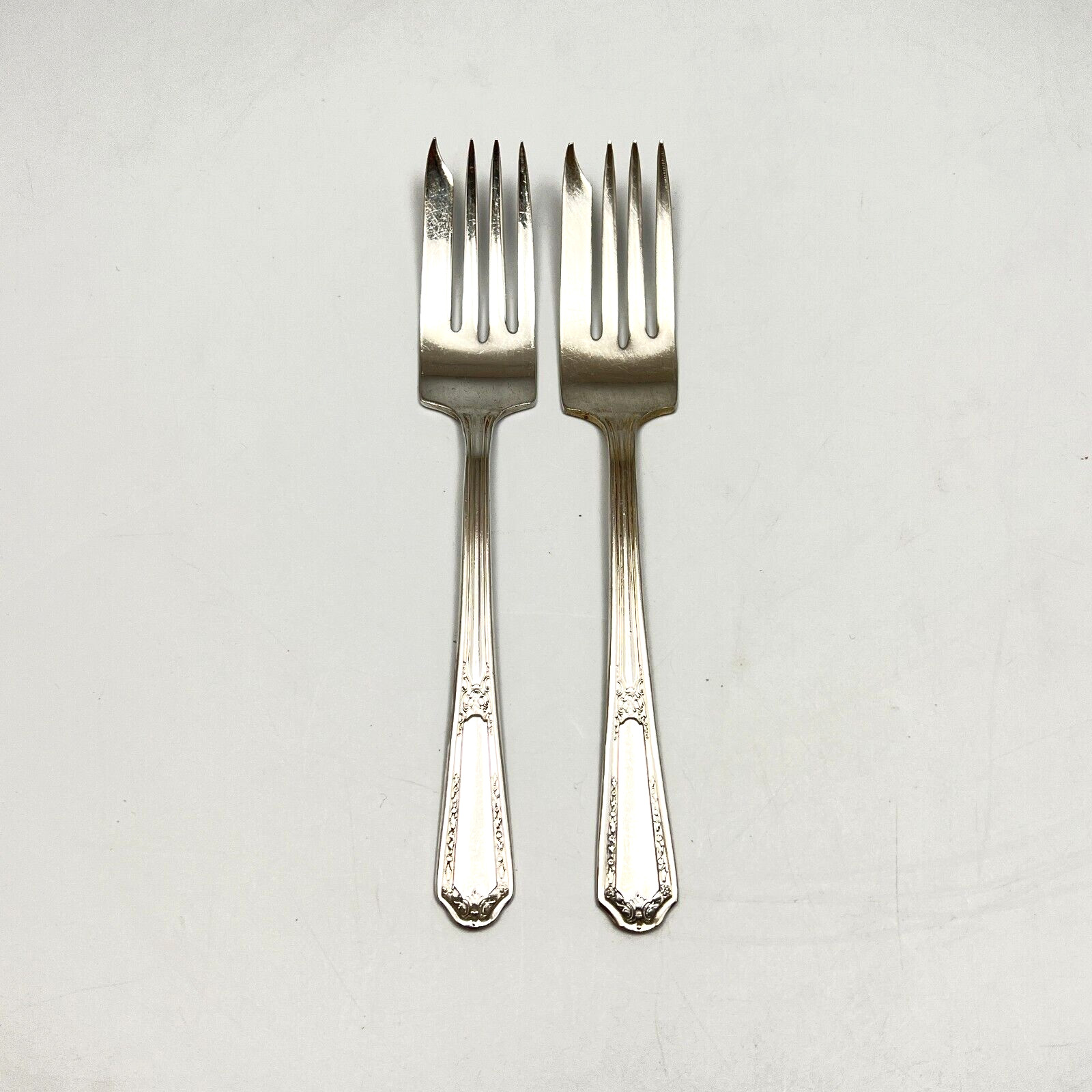 International Silver Kensington Salad Fork Silver Plate 2Pc Set INS258
