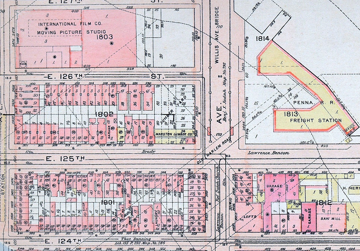 1925 Bromley NYC Map Riverside Park 129-133rd Broadway Manhattan College NY