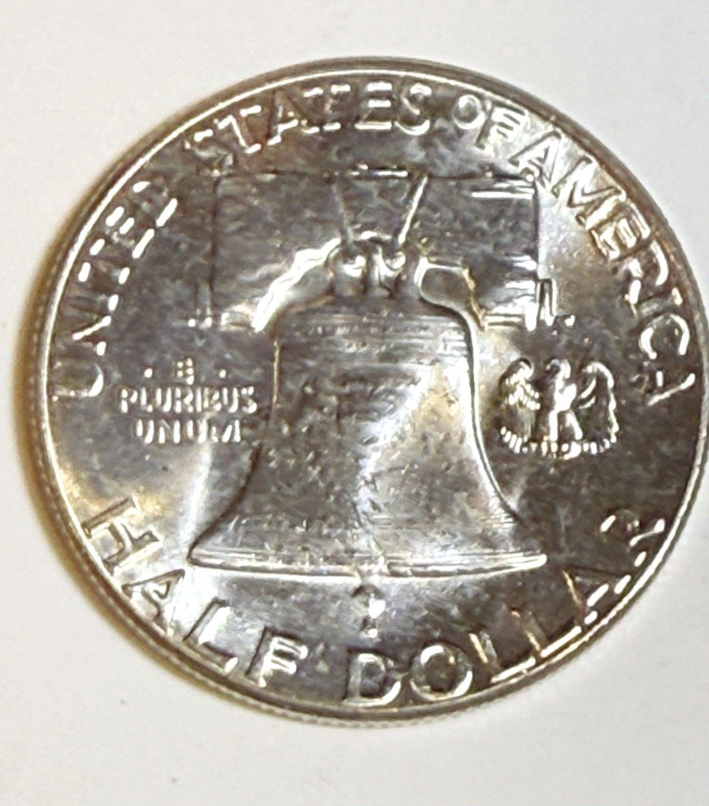 1963 P 90% SiIver Lot — $2.50 Face Value — 5 – 90% Franklin Half DolIars