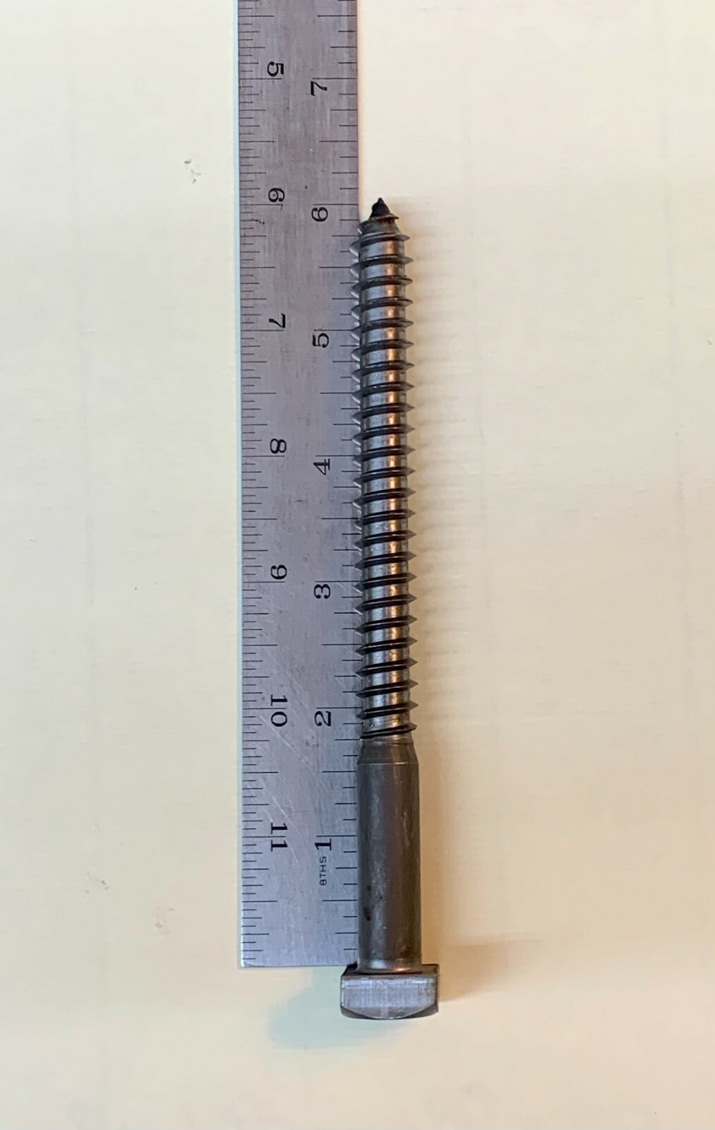 (5) 1/2 x 6 Square Head Lag Bolt Screw Antique (3/4″ Square head) 1/2″x6″ .50×6