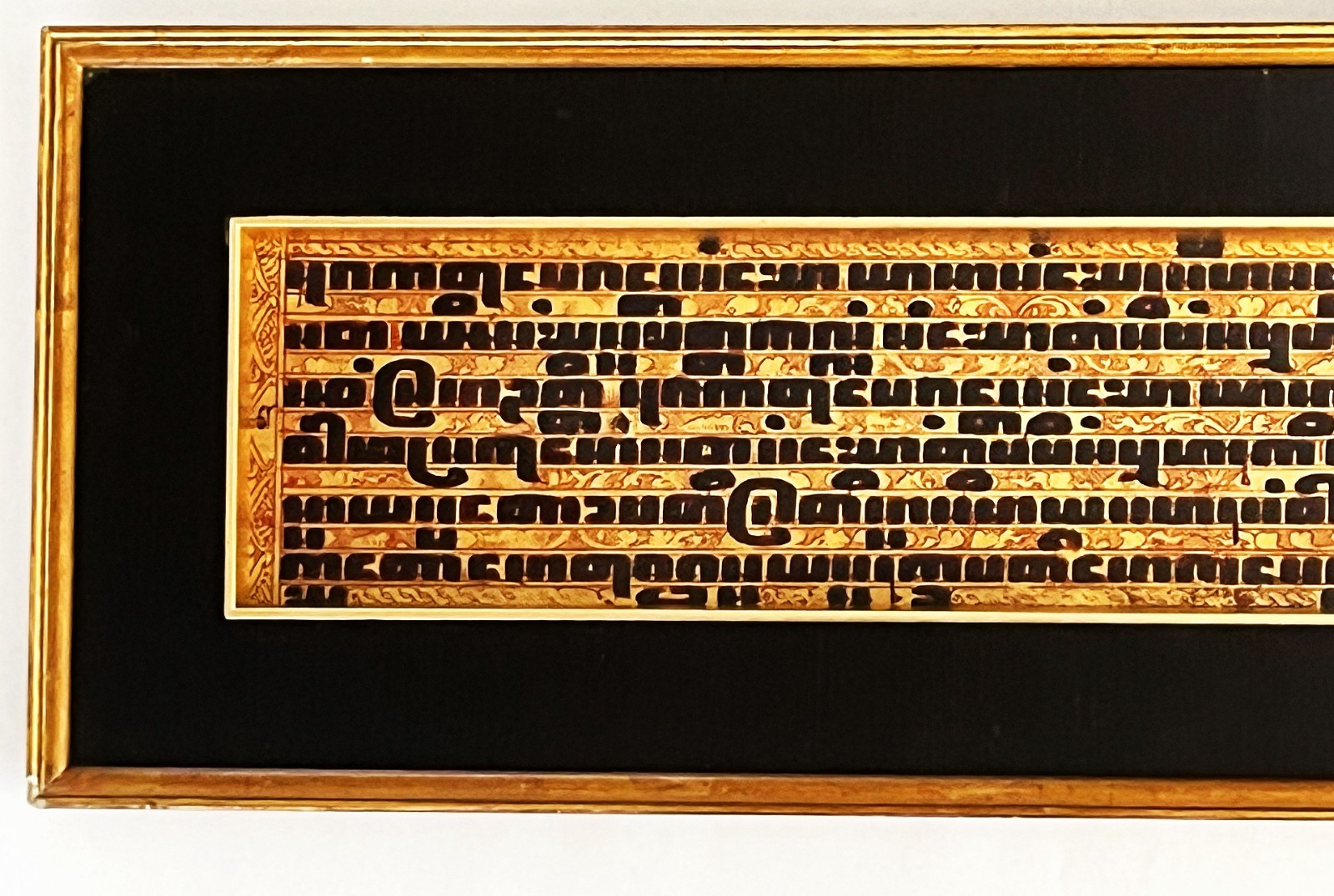 ANTIQUE BURMESE KAMMAVACA PALI BUDDHIST PRAYER PANEL TEXT MANUSCRIPT MYANMAR