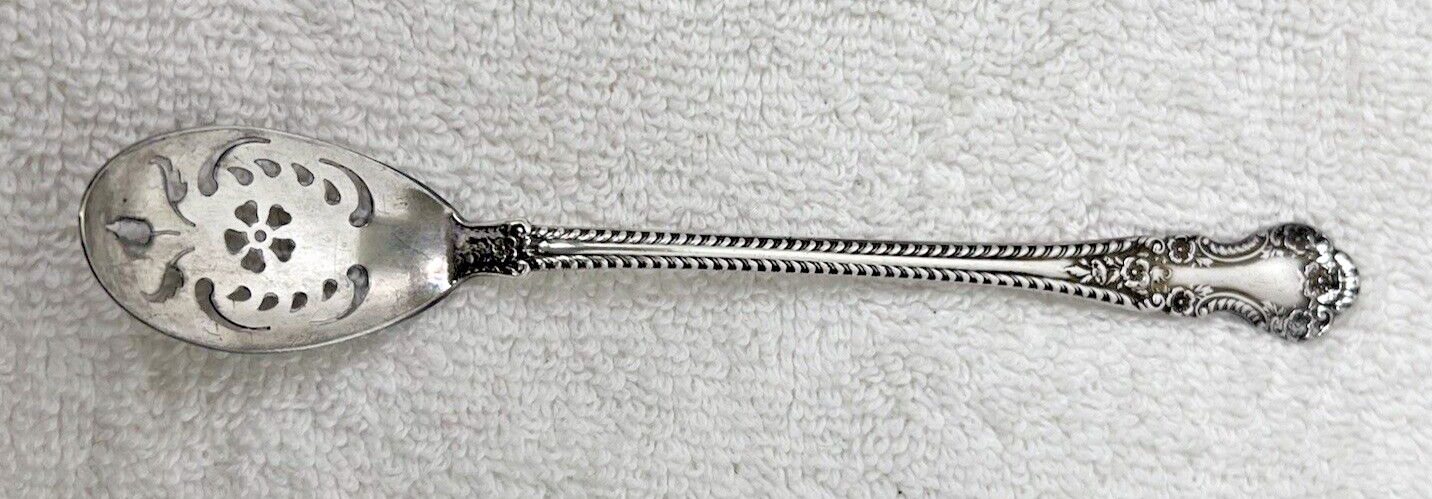 Cambridge Sterling by GORHAM 1899 Olive Spoon Pierced 5 5/8″ Handle