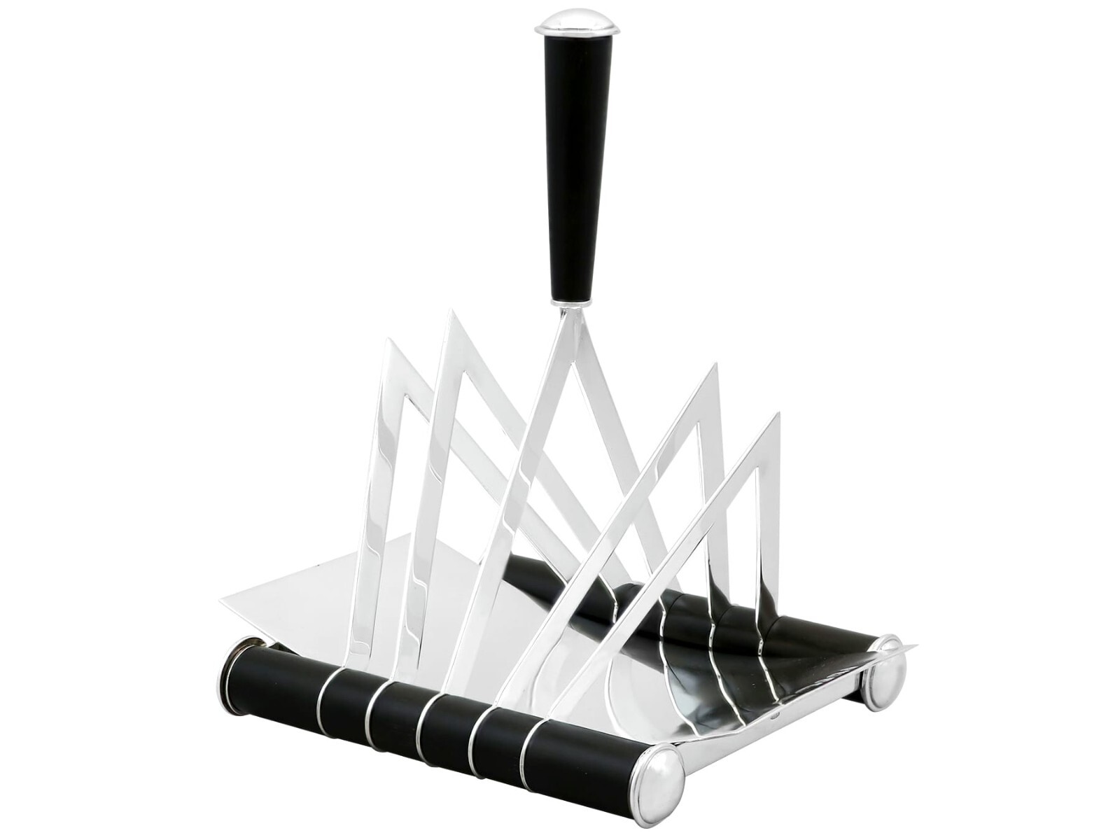 Contemporary Design Style Sterling Silver Toast Rack