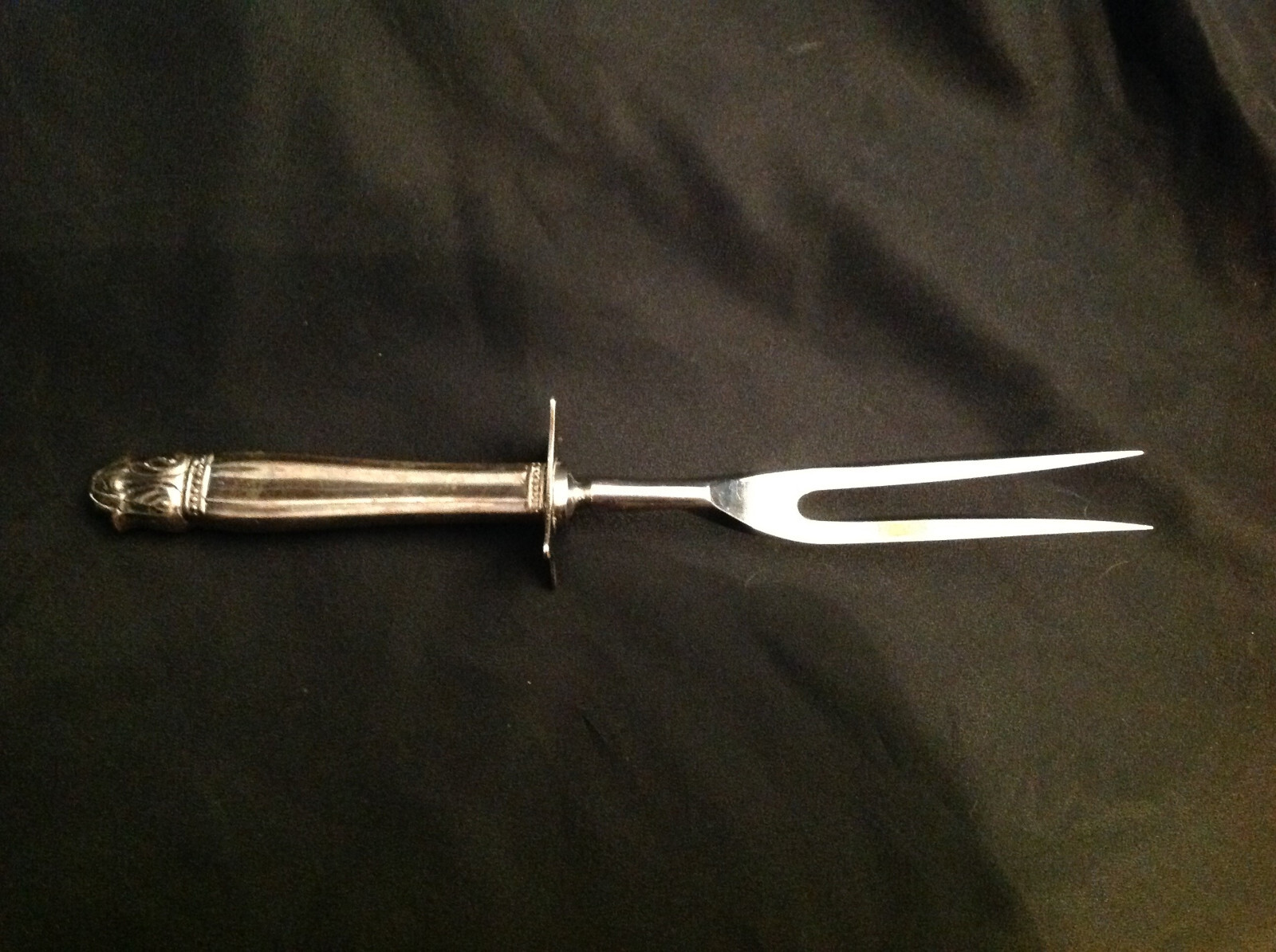 Holmes & Edwards International Silver Danish Princess Carving Steak Meat Fork