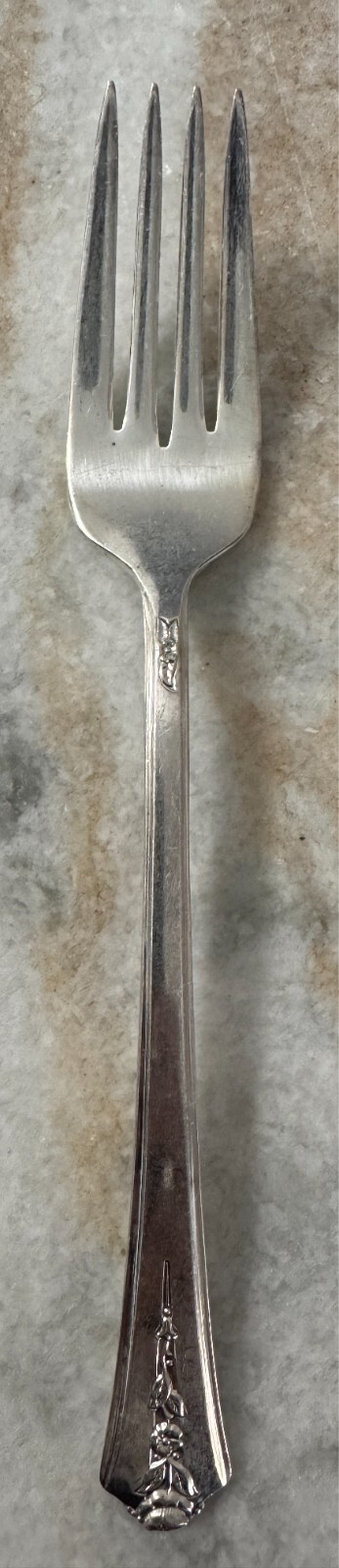 4 Salad Fork Spring Garden Silverplate by International Silver 6 3/4″ Holmes & E