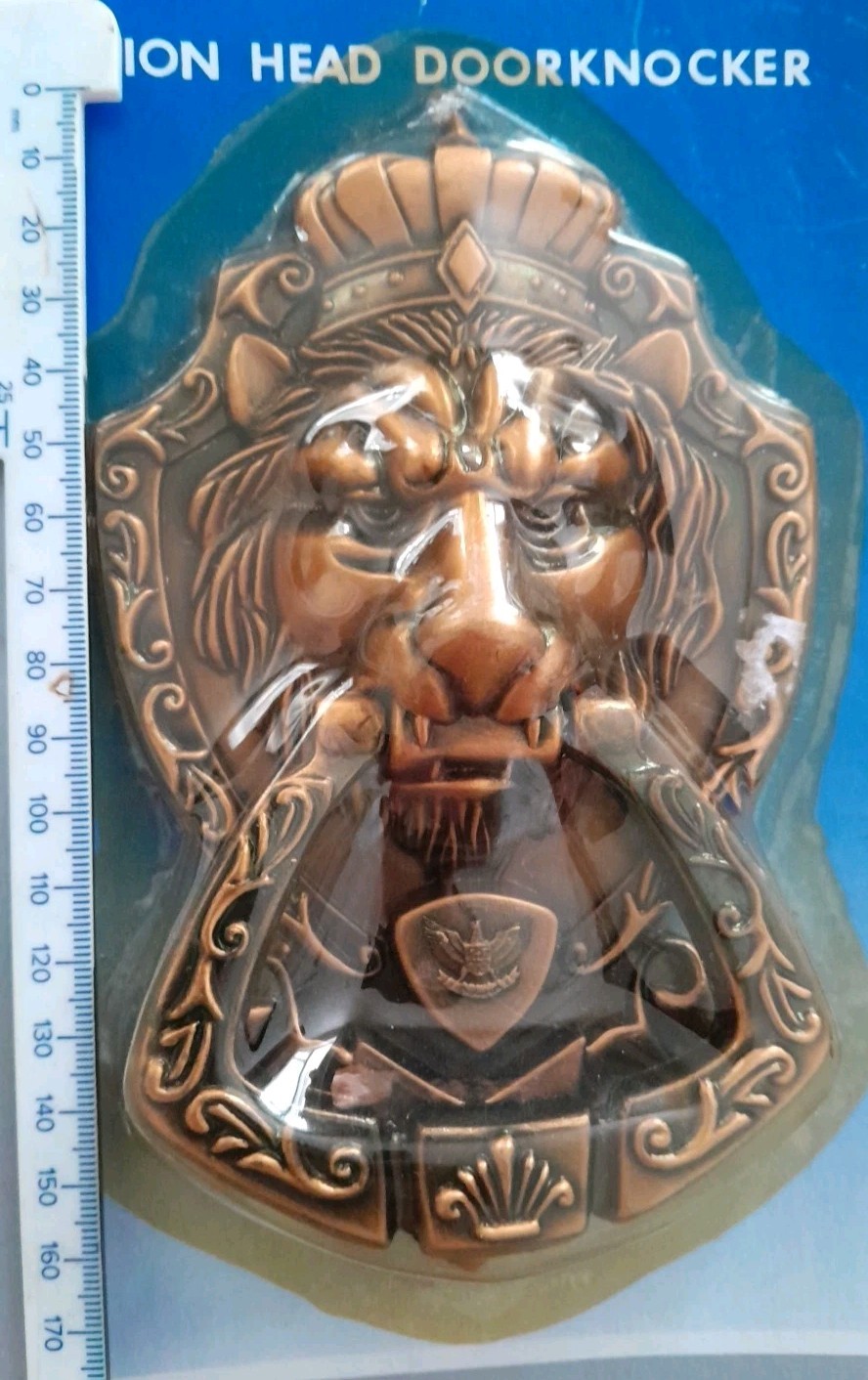 Lion Head Door Knocker Zinc Alloy Model No.VK101 – Antique Gold/Bronze Finish