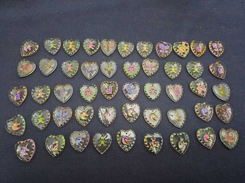 Lot of 50 pieces Helio Mix Color intaglio buff garm, top drilled charm pendant 2