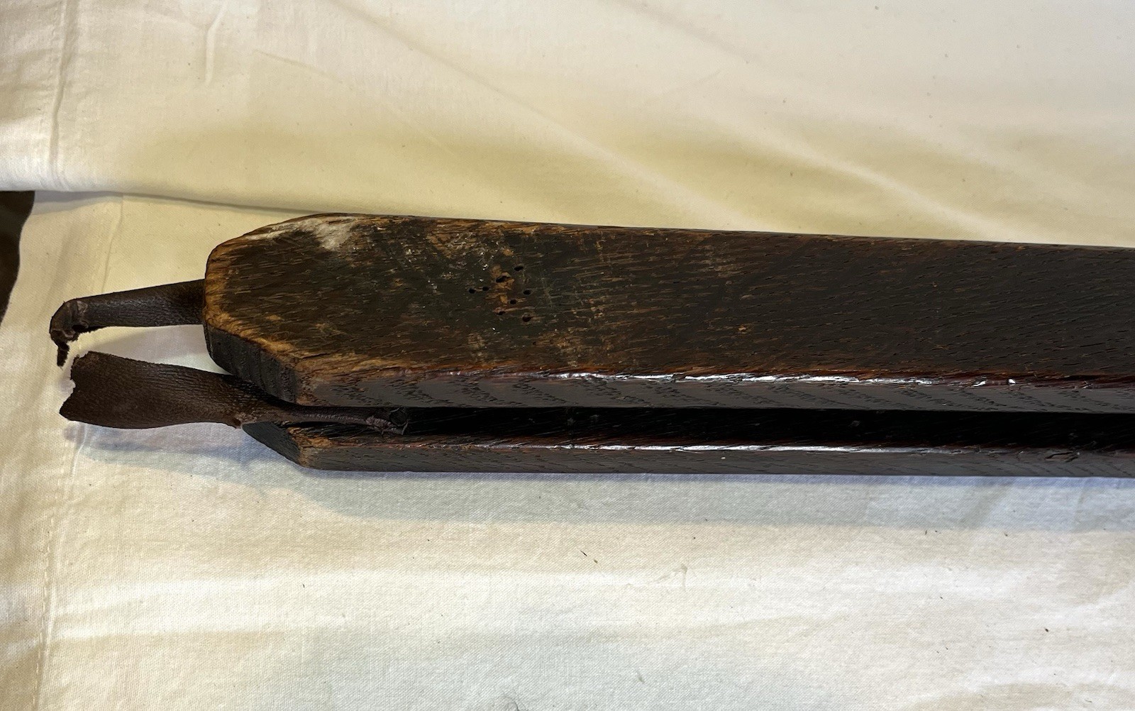 Antique Victorian Fireplace Bellows – Warwick Castle Motif, Circa 1800’s