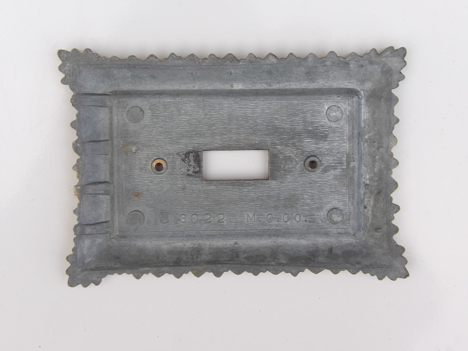 M.C.Co. 3022 Single Toggle Light Switch Wall Plate Cover Metal Antique Gold