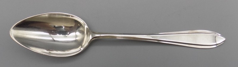 Keltum Ventura Puntfilet Oval Soup Spoon Netherlands Silverplate Single Piece