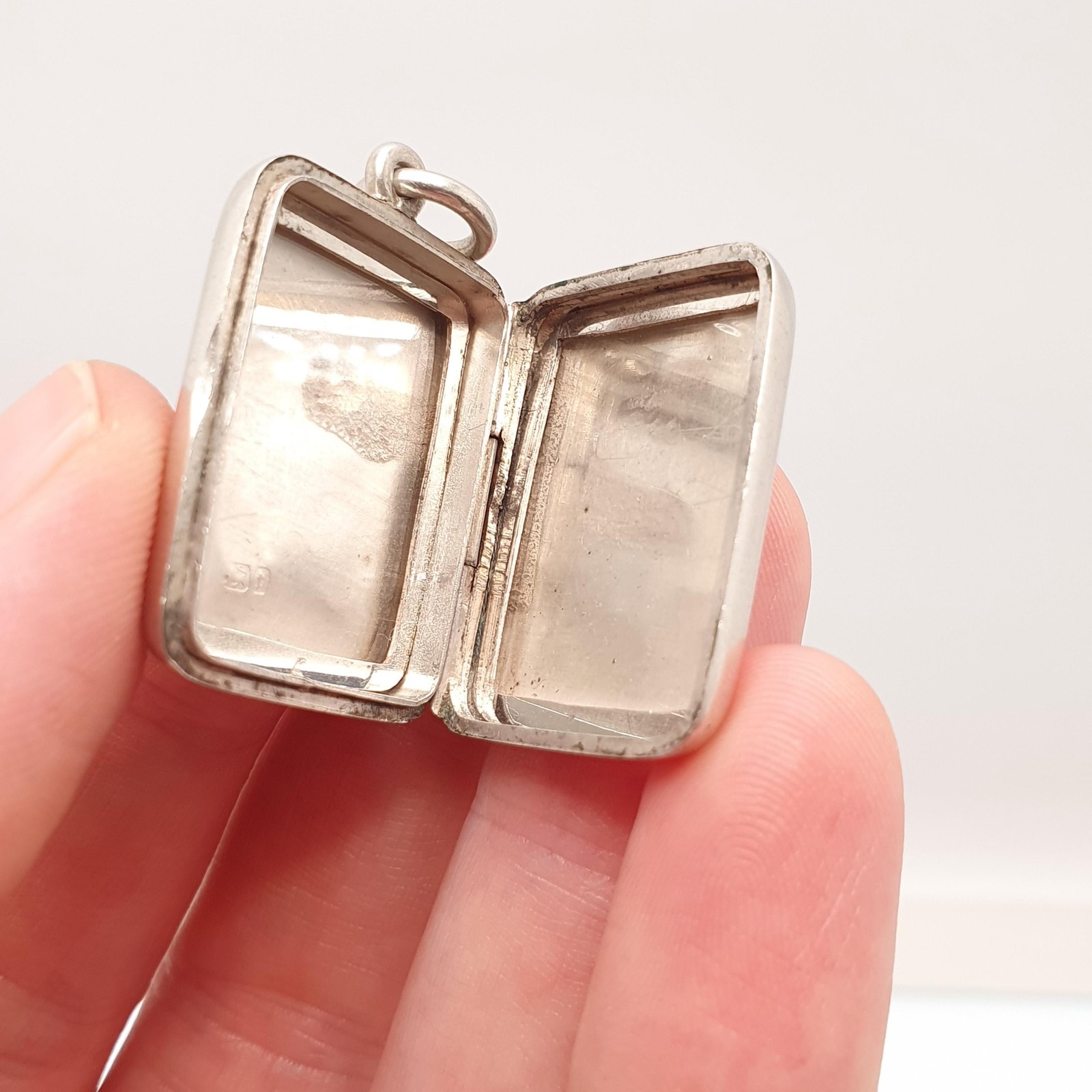 Antique Sterling Silver Horseshoe Locket Victorian 1882 Stirrup Horse Riding