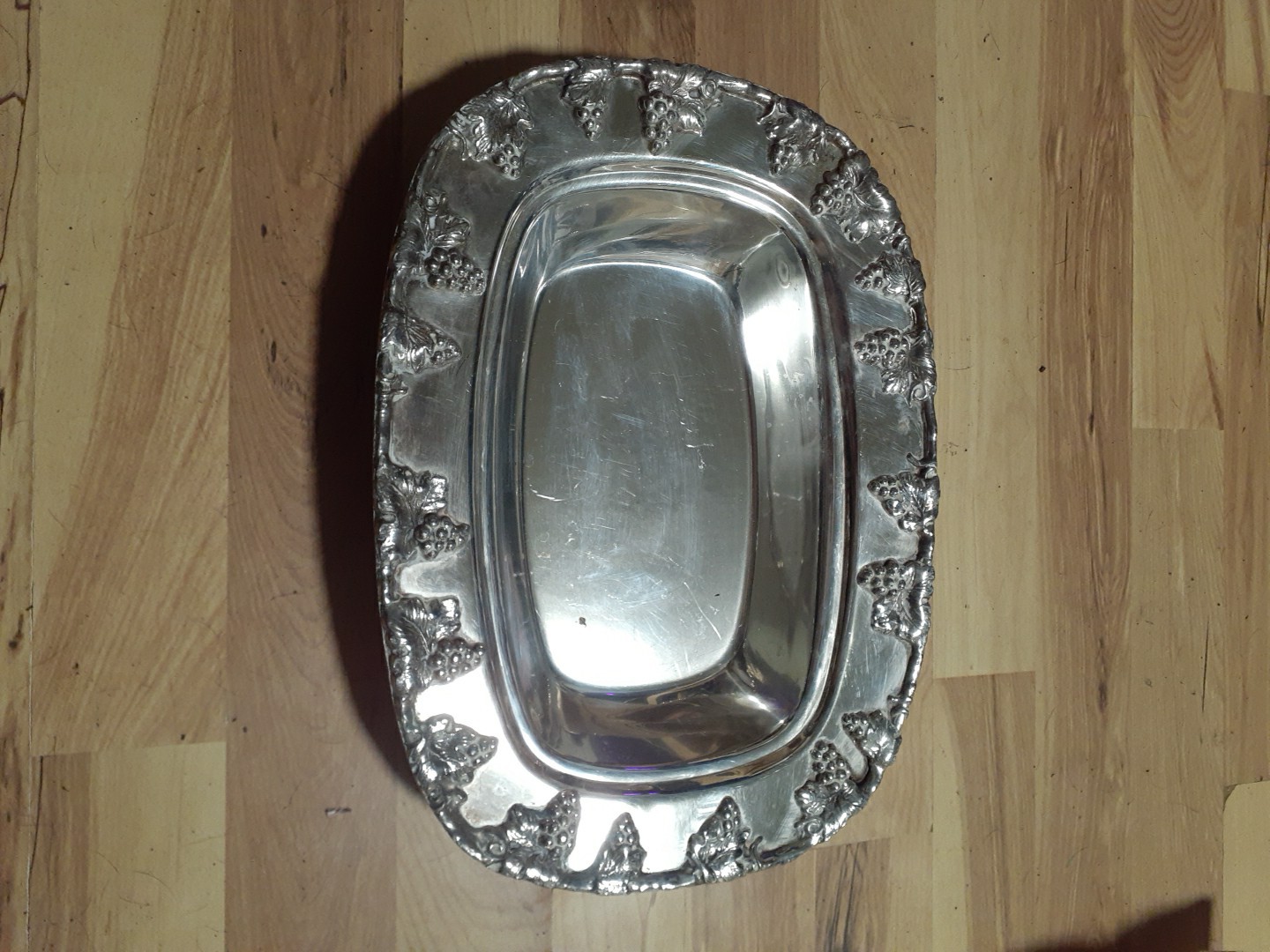 Lehman brothers Grape Serving Tray Rectangular Grape Motif 12.5×9.5 in