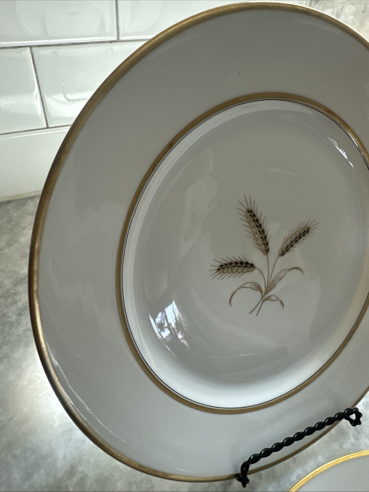 Rosenthal Bountiful Wheat 10” Dinner Plates ~ Set of 2 ~ Circa 1966