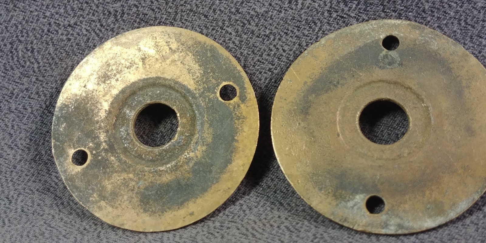3 Leaf Victorian Brass Rosette Doorknob Backplate Eastlake Antique Door Hardware