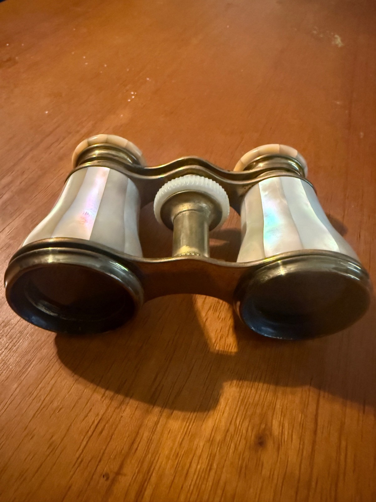Antique Lemaire FI Paris Mother Of Pearl Opera Glasses, Binoculars