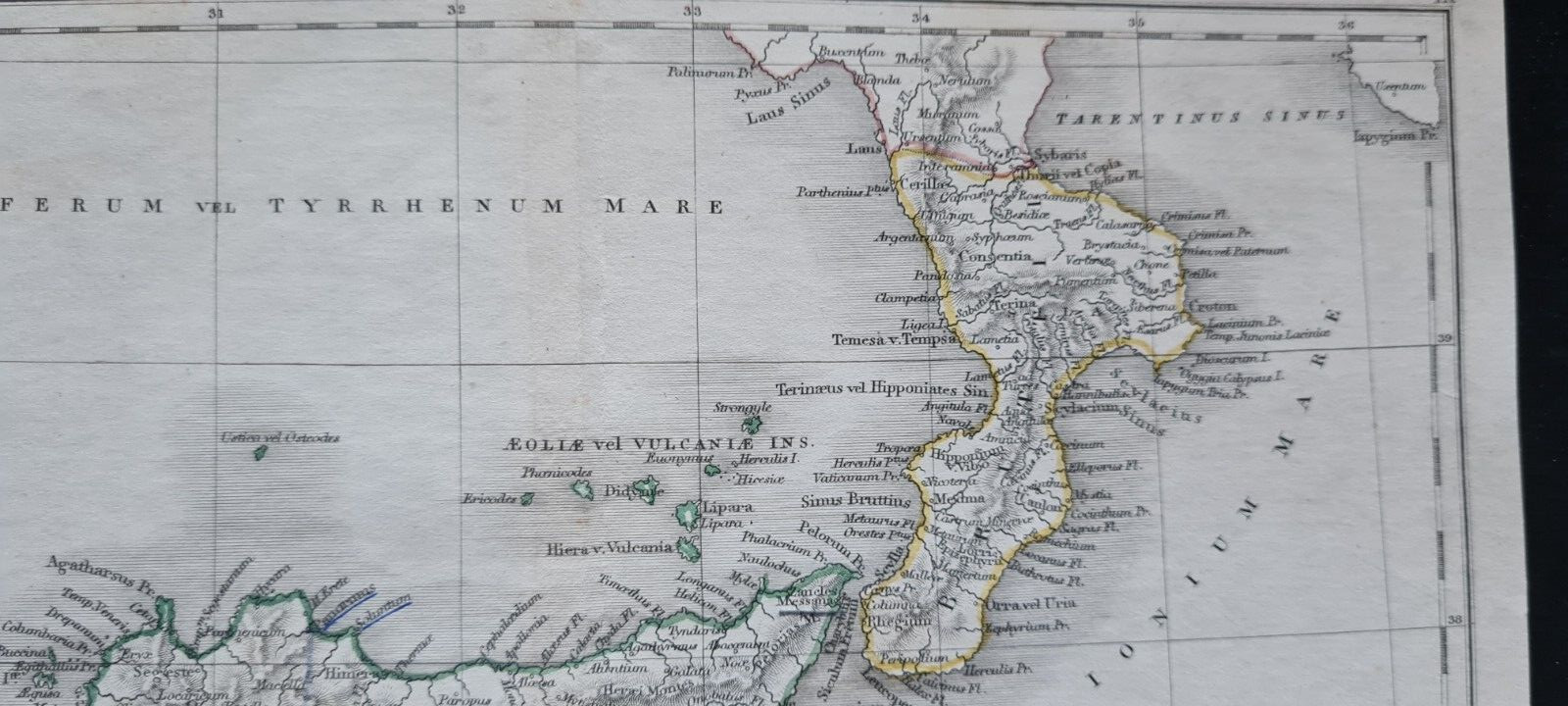 Antique (1844) maps – Italiae Antiquae – Ancient / Roman Italy – Selina Hall