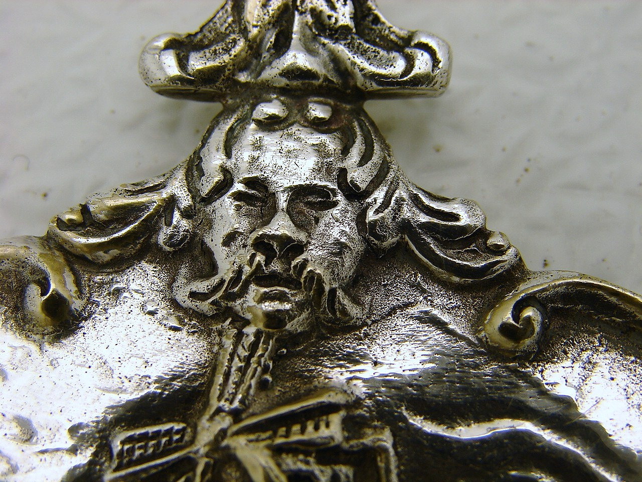 Dutch Silver Desert Server with Figural Seascape and Cutout Pan & Ship LUVO