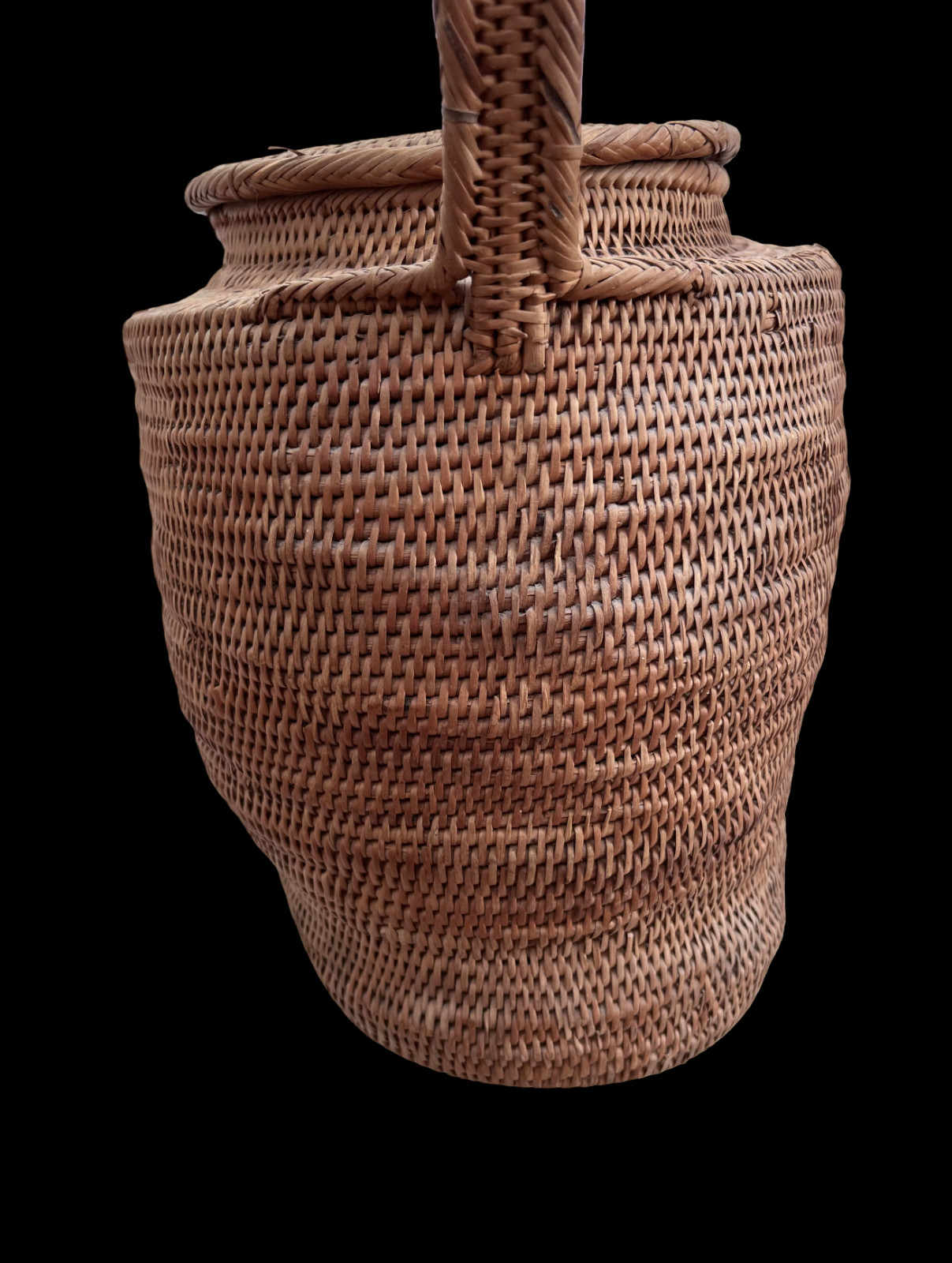 Finely Woven Lidded Buka Basket – Buka Island Papua New Guinea pre 1950
