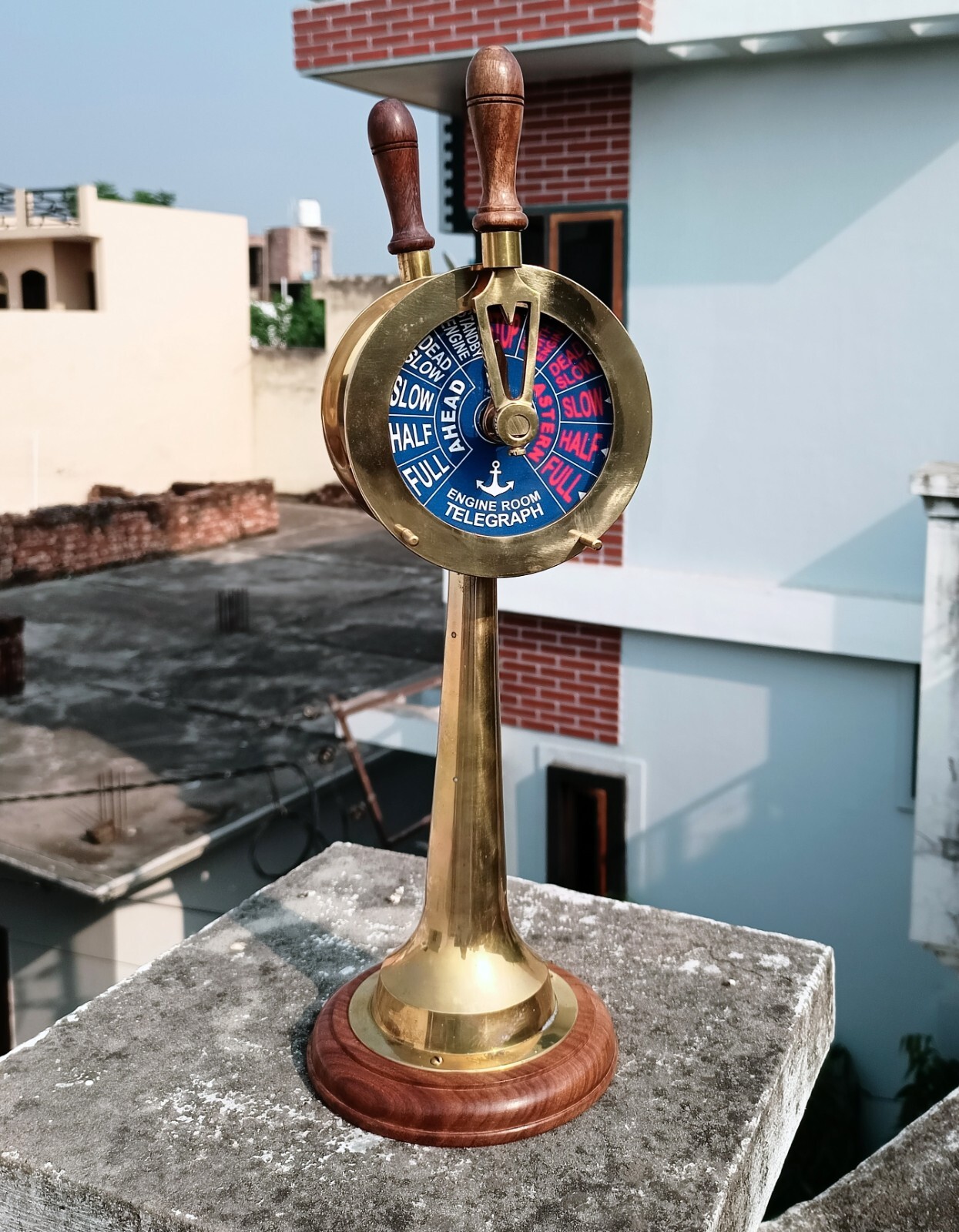 Vintage Brass Ship Engine Telegraph from Chadboam Liverpool