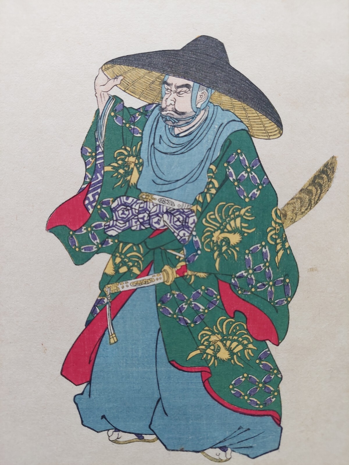 JAPANESE WOODBLOCK PRINT SAMURAI WARRIOR