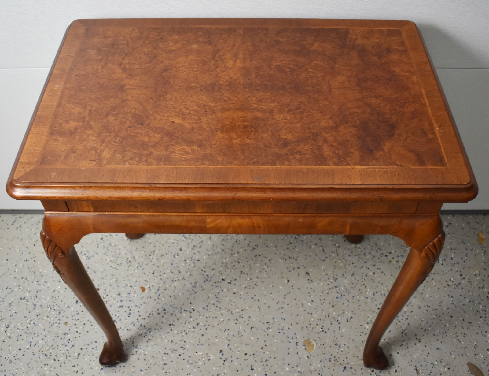 Baker Colonial Williamsburg Mahogany One Drawer Table Queen Anne Style “Rare”