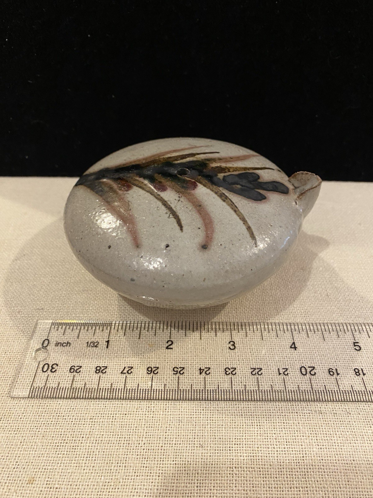 Antique Japanese Stoneware Studio Pottery Water Dropper Karatsu Ware?