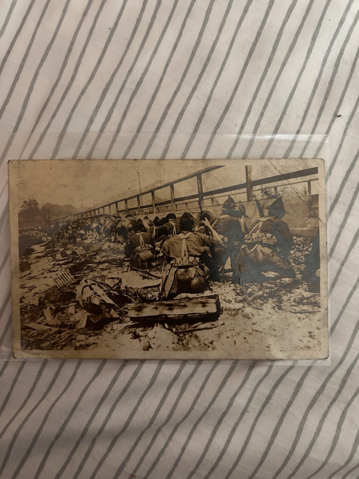 Border War Original Postcard, US Army, El Paso Texas, 1910s
