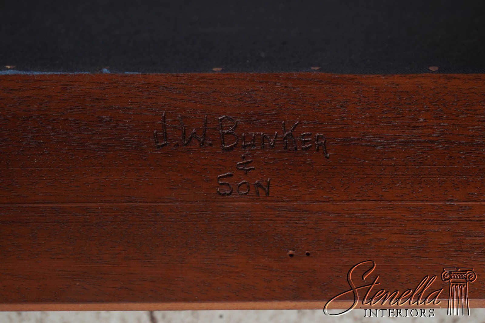 66196: JW BUNKER Bench Made Chippendale Walnut Armchair