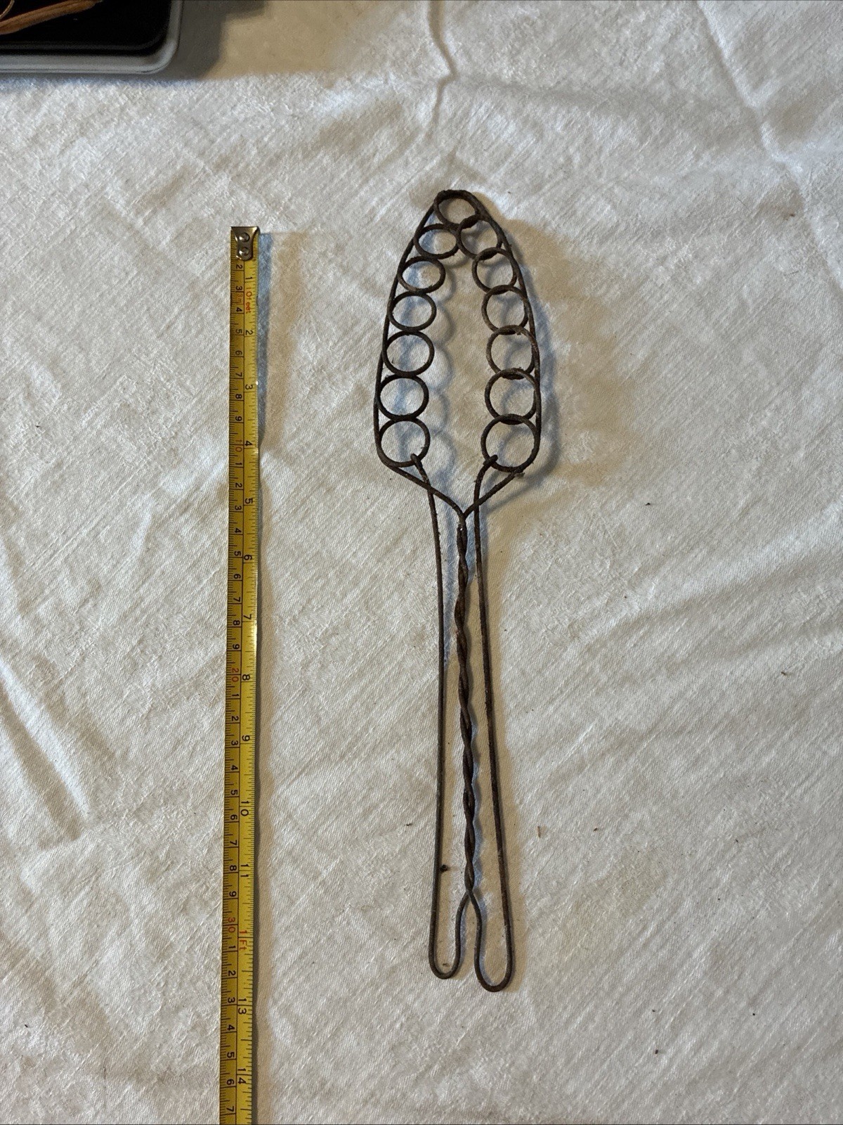 Primitive Metal Beater w/Wire Handle- 1800’s Farmhouse