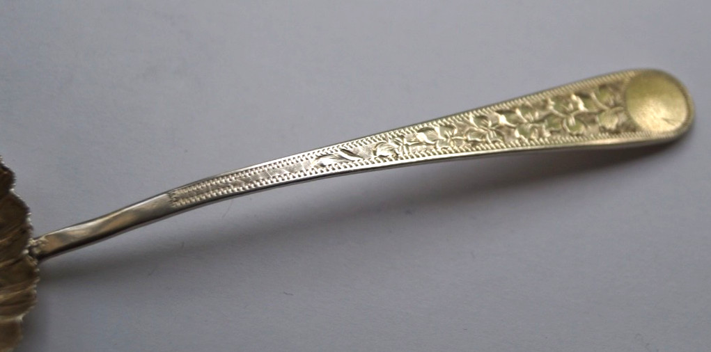 Victorian Solid Silver Apostle Sugar Sifter Spoon William Devenport 1894