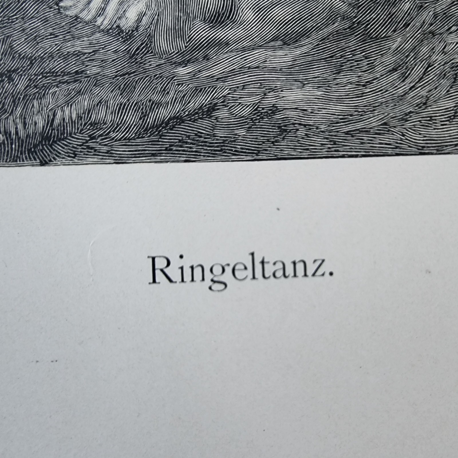 Franz von Stuck “Ringeltanz / Ring Dance” Antique Photogravure c.1899 • Print
