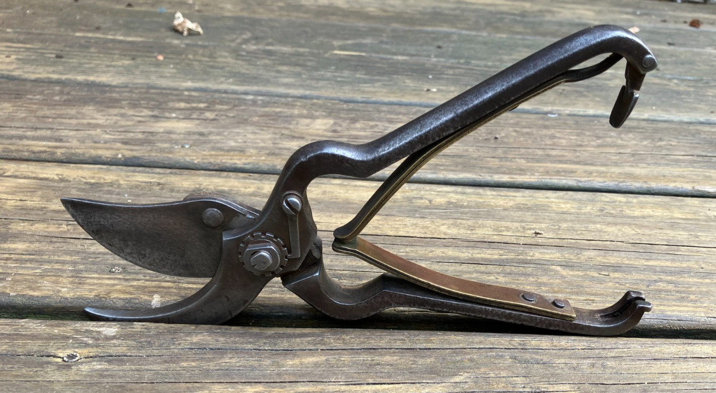 Vintage A. Field & Co. Pruning Shears Brass Spring