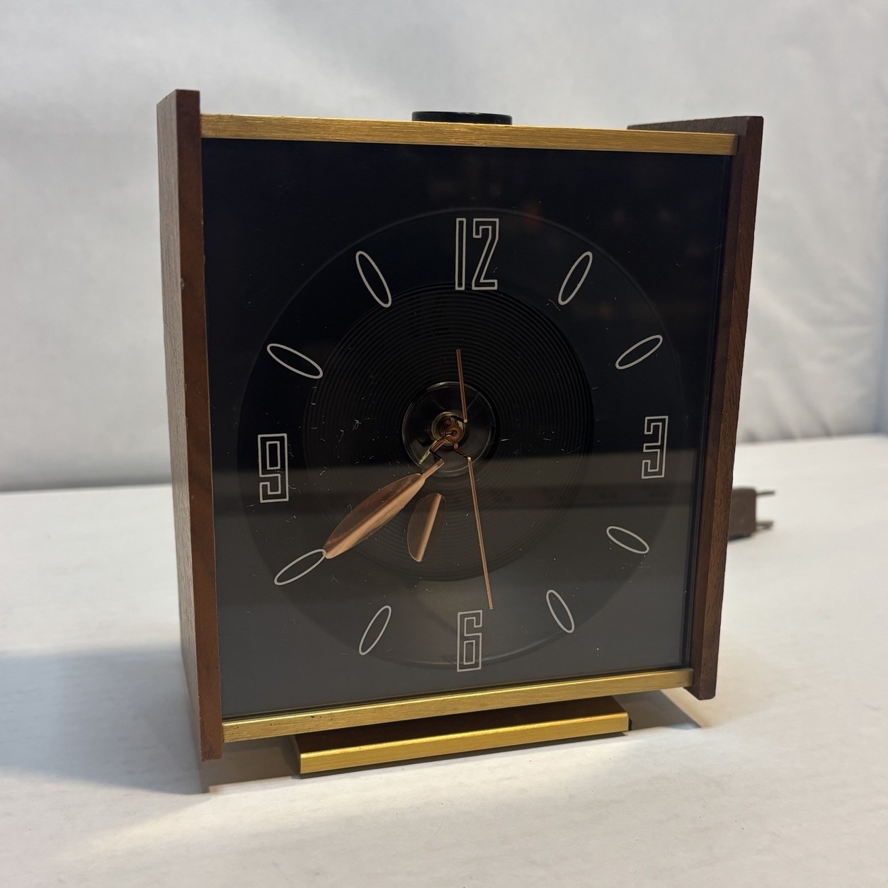 Vintage Mid Century Modern High Time Ceiling Clock By Standard Craft WORKS!