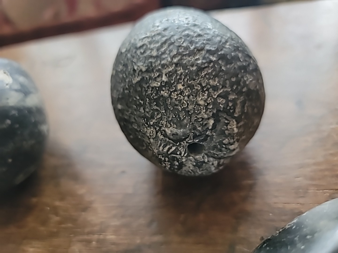 Stone Fruit Set 4 Halloween Black Original Paint Antique EXTRA RARE