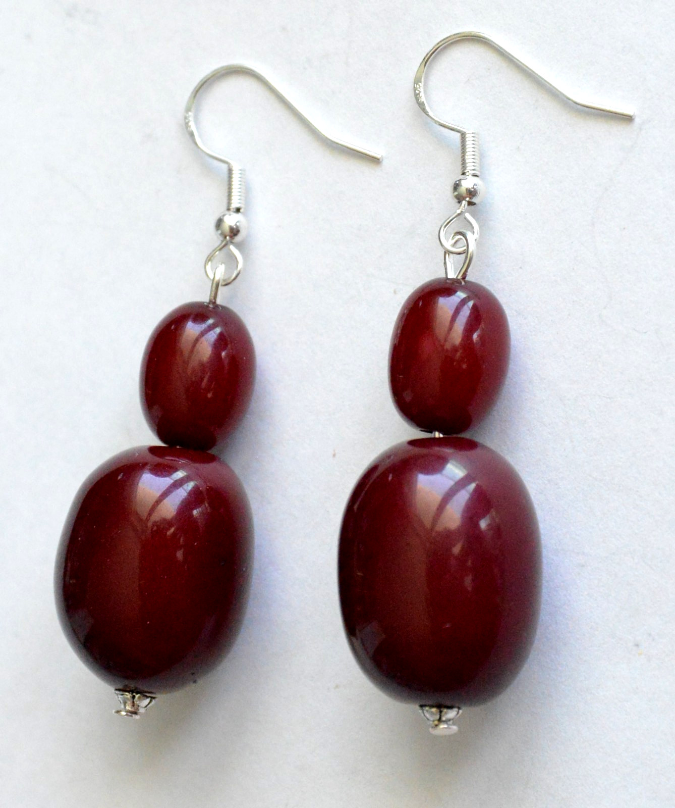 ✅RUSSIAN SOVIET BALTIC CHERRY AMBER SILVER HOOK EARRINGS BAKELITE NECKLACE WATCH