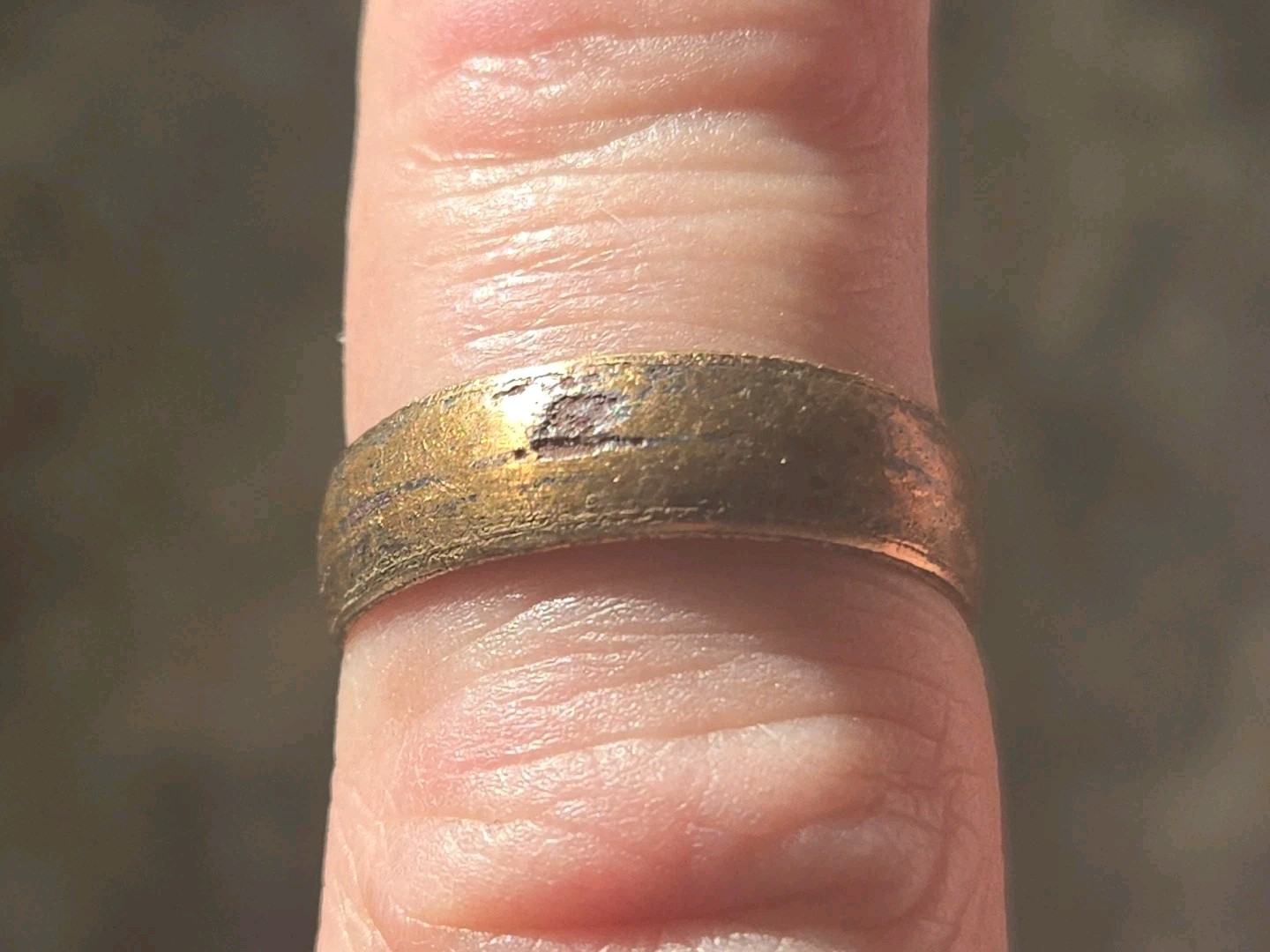Post Medieval Bronze Mans Ring Found In England. Please Read Description. LA188o